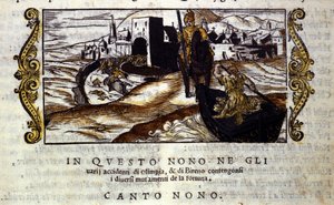 Roland přichází na pomoc Olympii. Scéna z rytířské básně „“Orlando Furioso““ (Zuřivý Roland) od Ludovica Ariosta (1474 - 1533), známého jako L
