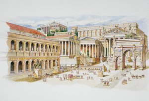 Forum Romanum (barevné lito)