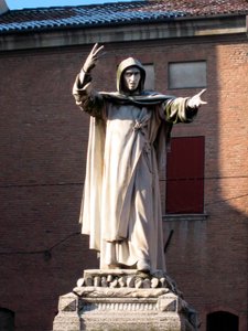 Socha Jerome Savonarola (Girolamo Savonarola od School Italian