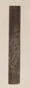 Kování meče, období Edo 1615-1868 (vykládaný bronz) (revers viz 142625) od Japanese School