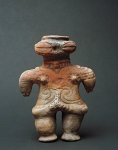 Terakotová socha dogu z Akity, období Jomon 11.–4. století před naším letopočtem od Japanese School