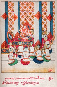 Mahajanaka Jataka. (rytina, cca 1910) od School Laotian