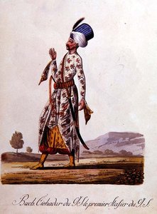 Sultán, z alba tureckých krojů, konec 18. století
