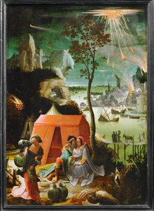 Lot a jeho dcery... od School Netherlandish