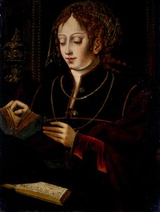 Máří Magdaléna, asi 1520 (olej na dubovém dřevě) od School Netherlandish