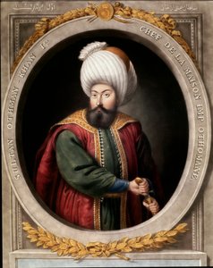 Osmanská říše: portrét prvního osmanského sultána Osmana I. (1299-1326). Istanbulská knihovna Topkapi Sarayi