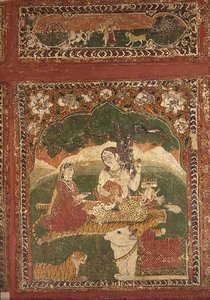 Rodina Shiva, z ‚Rang Mahal Chamba‘, Chamba, Himachal Pradesh