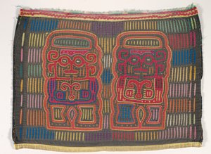Panel košile (mola), Kuna People, San Blas Islands, cca 1950 (aplikovaná bavlna)