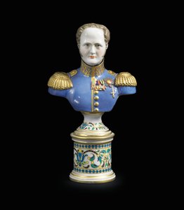 Porcelánová busta císaře Alexandra I. 1825-1850 (porcelán) od School Russian