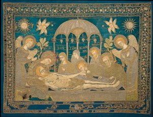 The Entombment - Vlněné vyšívání od anonymního ruského autora od School Russian