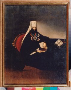 Portrét moskevského metropolity Filareta (1782-1867). Anonymní obraz, olej na plátně, počátek 19. století. Ruské umění, primitivismus. Státní historické muzeum, Moskva. od School Russian