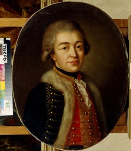 Portrét prince Štěpána Borisoviče Kurakina (1754-1805). (Portrét prince Štěpána B. Kurakina). Anonymní obraz, olej na plátně, druhá polovina 18. století. ruské umění od School Russian