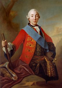 Portrét Petra III. Fedoroviče (1728-1762) Ruský car Obraz ruské školy 18. století. 1758 Petrohrad. Muzeum Ermitáž od School Russian