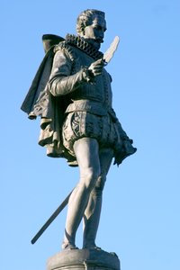 Socha Miguela de Cervantese (1547-1616) (mramor)