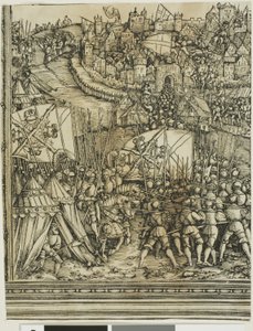 Tažení v Maďarsku, z Vítězného oblouku Maxmiliána I od School of Albrecht Dürer