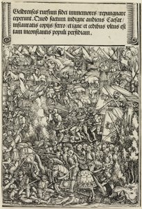 Druhá válka v Gueldres, z Vítězného oblouku Maxmiliána I od School of Albrecht Dürer