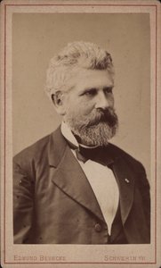 Portrét violoncellisty a skladatele Georga Goltermanna 1824-1898, c. 1880. od Schwerin . Photo studio Edmund Behncke