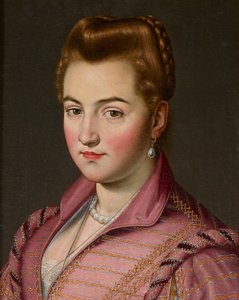 Parman talon nainen, mahdollisesti Costanza Colonna (öljy kankaalle) od Scipione (1550-98) (attr. to) Pulzone