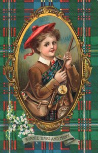 Britská novoročenka (barevná litografie) od Scottish School