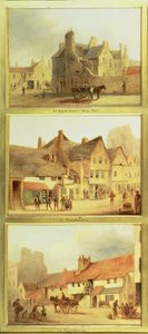 Main Point West Port, Grassmarket a Pleasance, detail z Edinburghu: Devět pohledů na staré město od Scottish School