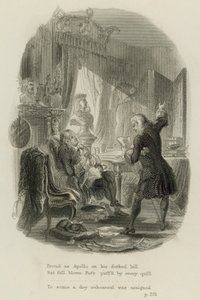 Scéna z listu doktoru Arbuthnotovi, Alexander Pope (rytina) od Scottish School