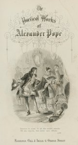 Scéna ze znásilnění zámku, Alexander Pope (rytina) od Scottish School