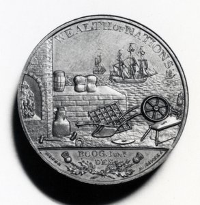 Scottish Penny připomínající Adama Smithe (revers), 1797 (měď) (avers viz XJF448269)