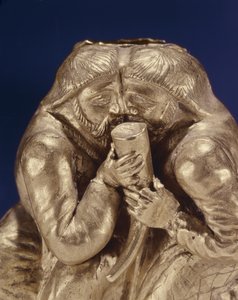 Plaketa zobrazující dva Skythy, kteří si dávají drink (zlato) (detail 343170) od Scythian