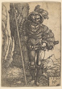 Lansquenet, 1520. od Sebald Beham
