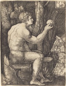 Adam sedí od Sebald Beham