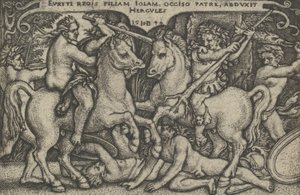 Hercules unesl Iole, z The Labors of Hercules, 1544.