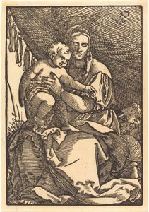 Madonna a dítě pod baldachýnem od Sebald Beham