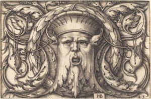 Ornament s maskou od Sebald Beham