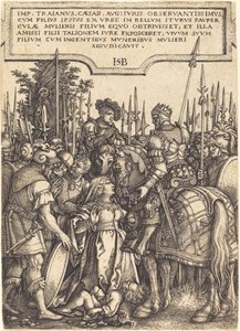 Trajanova spravedlnost od Sebald Beham