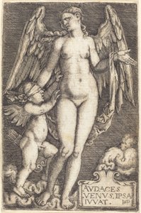 Venuše a Amor od Sebald Beham