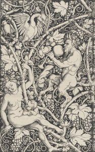 Tapeta s rodinou Satyr, 1515. od Sebald Beham
