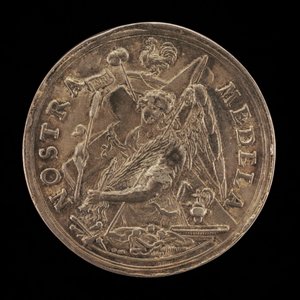 Anděl s nástroji umučení [revers], 1631. od Sebastian Dadler