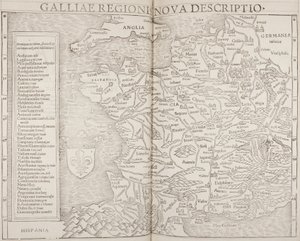 Cosmographia, detail Galie od Sebastian Munster