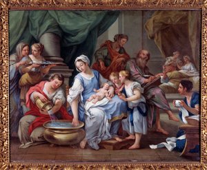 Narození sv. Jana Křtitele (Narození sv. Jana Křtitele) Obraz Sebastiano Conca (1680-1764) Museo dell