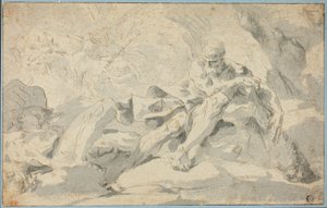 Herkules a Cacus od Sebastiano Galeotti