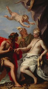 Bakchus a Ariadne (olej na plátně) od Sebastiano Ricci