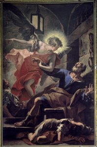 Vysvobození svatého Petra - Svatý Petr propuštěn z vězení. Obraz od Sebastiana Ricciho od Sebastiano Ricci
