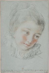 Hlava mladé ženy od Sebastiano Ricci