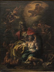 Minerva (olej na plátně) od Sebastiano Ricci