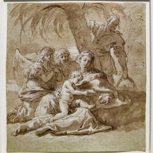 Odpočinek během letu do Egypta od Sebastiano Ricci