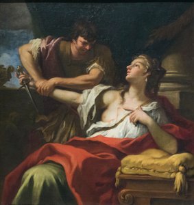 Římská Lukrécie, konec 17. století (olej na plátně) od Sebastiano Ricci