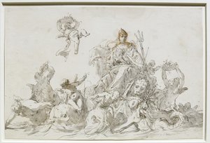 Triumf Benátek od Sebastiano Ricci