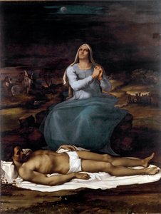 Pieta. (Malba, kolem roku 1515)