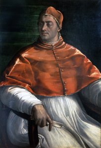 Portrét Klementa VII. (Jules de Medici) (1478 - 1534). Obraz Sebastiano del Piombo. Neapol, galerie Capodimonte. od Sebastiano del (c.1485 1547) Piombo