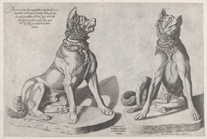 Zrcadlo římské velkoleposti: Dva psi, 1558., 1558. od Sebastiano di Re